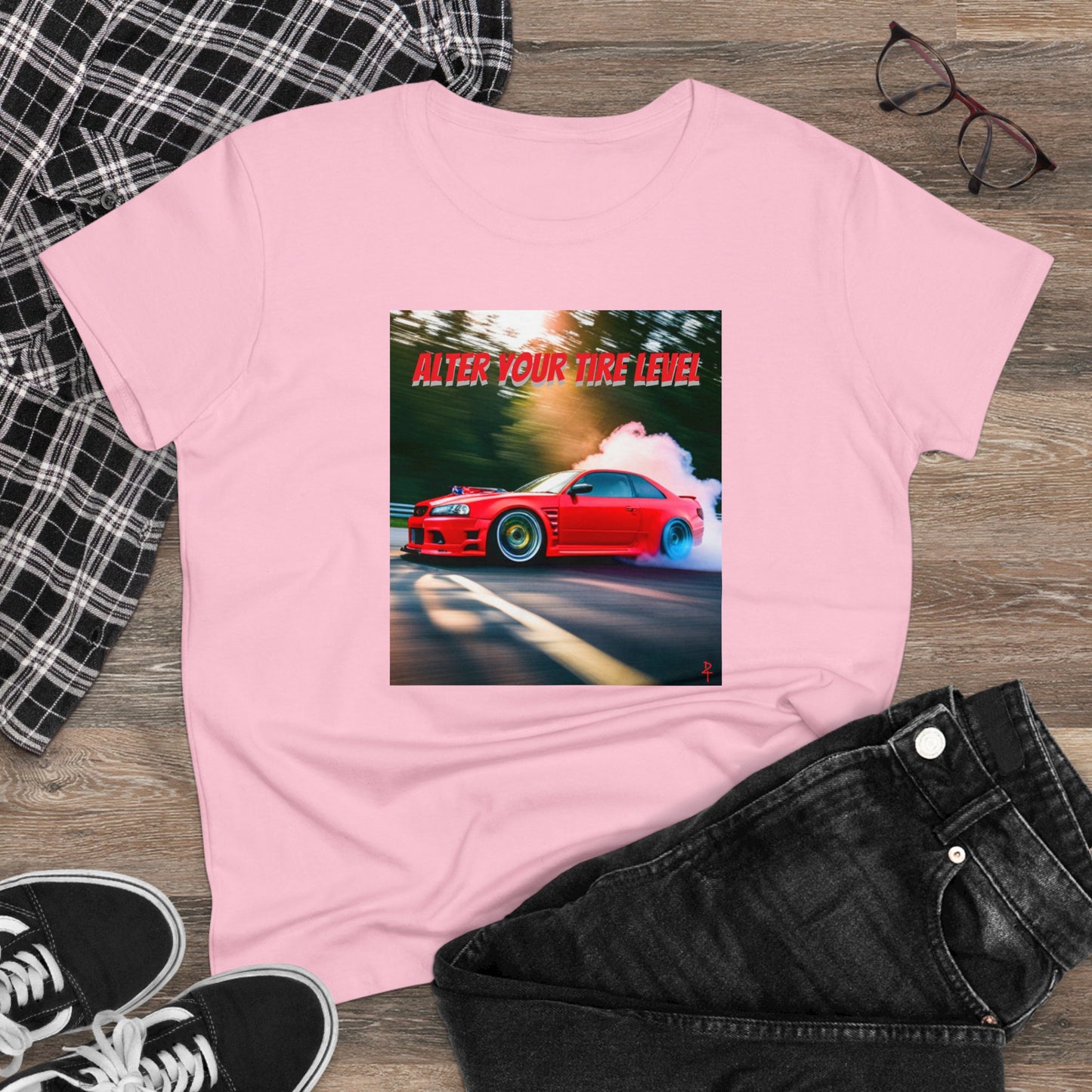 RED ALTER YOUR TIRE LEVEL WOMENS TEE