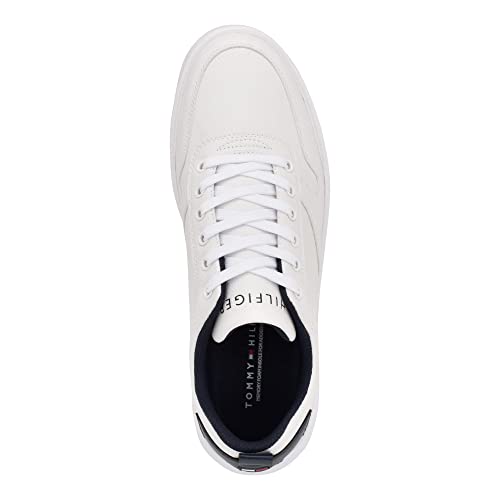 Tommy Hilfiger Men's NEVO Sneaker, White/Navy 141, 10.5